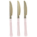 24 pcs Metallic Forks Knives Spoons with Handle - Disposable Tableware DSP_YK0006_7_046