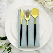 24 pcs Plastic Cutlery Spoon Fork Knife Set - Disposable Tableware