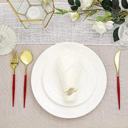 24 pcs Plastic Cutlery Spoon Fork Knife Set - Disposable Tableware