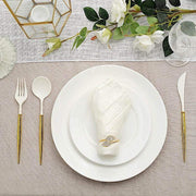 24 pcs Plastic Cutlery Spoon Fork Knife Set - Disposable Tableware