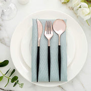 24 pcs Plastic Cutlery Spoon Fork Knife Set - Disposable Tableware