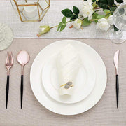 24 pcs Plastic Cutlery Spoon Fork Knife Set - Disposable Tableware