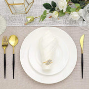 24 pcs Plastic Cutlery Spoon Fork Knife Set - Disposable Tableware