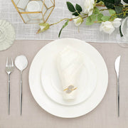 24 pcs Plastic Cutlery Spoon Fork Knife Set - Disposable Tableware