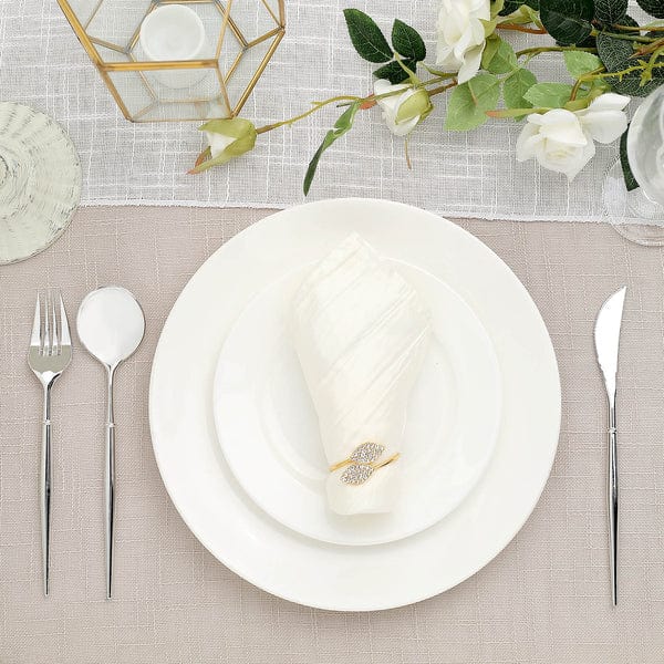 24 pcs Plastic Cutlery Spoon Fork Knife Set - Disposable Tableware