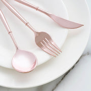 24 pcs Plastic Cutlery Spoon Fork Knife Set - Disposable Tableware