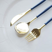 24 pcs Plastic Cutlery Spoon Fork Knife Set - Disposable Tableware