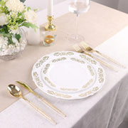 24 pcs Plastic Cutlery Spoon Fork Knife Set - Disposable Tableware