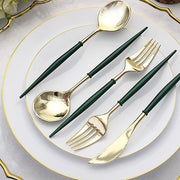 24 pcs Plastic Cutlery Spoon Fork Knife Set - Disposable Tableware