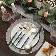 24 pcs Plastic Cutlery Spoon Fork Knife Set - Disposable Tableware