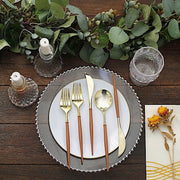 24 pcs Plastic Cutlery Spoon Fork Knife Set - Disposable Tableware