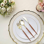 24 pcs Plastic Cutlery Spoon Fork Knife Set - Disposable Tableware