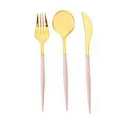 24 pcs Plastic Cutlery Spoon Fork Knife Set - Disposable Tableware DSP_YY0010_8_GD_046