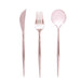 24 pcs Plastic Cutlery Spoon Fork Knife Set - Disposable Tableware DSP_YY0010_8_RG_RG
