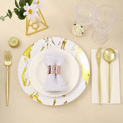 24 pcs Premium Plastic Cutlery Spoon Fork Knife Set - Disposable Tableware