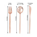 24 pcs Premium Plastic Cutlery Spoon Fork Knife Set - Disposable Tableware
