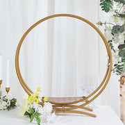 24" Round Double Frame Metal Floral Hoop Table Centerpiece - Gold WOD_HOPMET8_24_GOLD
