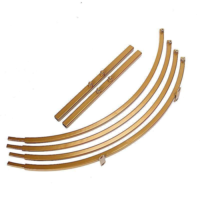 24" Round Metal Floral Hoop Standing Wreath Centerpiece Ring