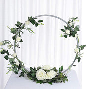 24" Round Metal Floral Hoop Standing Wreath Centerpiece Ring