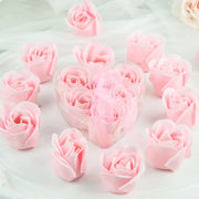 24 Scented Rose Soap Wedding Favors with Gift Boxes and Ribbons