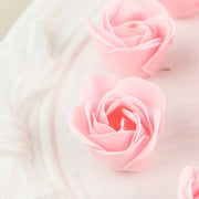 24 Scented Rose Soap Wedding Favors with Gift Boxes and Ribbons