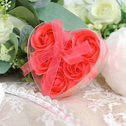 24 Scented Rose Soap Wedding Favors with Gift Boxes and Ribbons