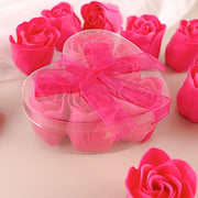 24 Scented Rose Soap Wedding Favors with Gift Boxes and Ribbons