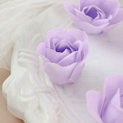 24 Scented Rose Soap Wedding Favors with Gift Boxes and Ribbons