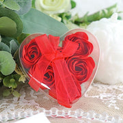 24 Scented Rose Soap Wedding Favors with Gift Boxes and Ribbons