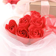 24 Scented Rose Soap Wedding Favors with Gift Boxes and Ribbons