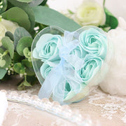 24 Scented Rose Soap Wedding Favors with Gift Boxes and Ribbons