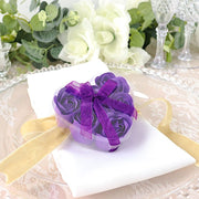 24 Scented Rose Soap Wedding Favors with Gift Boxes and Ribbons