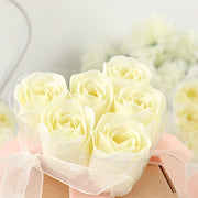 24 Scented Rose Soap Wedding Favors with Gift Boxes and Ribbons