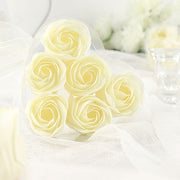 24 Scented Rose Soap Wedding Favors with Gift Boxes and Ribbons