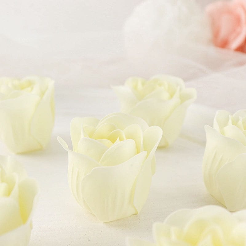 24 Scented Rose Soap Wedding Favors with Gift Boxes and Ribbons