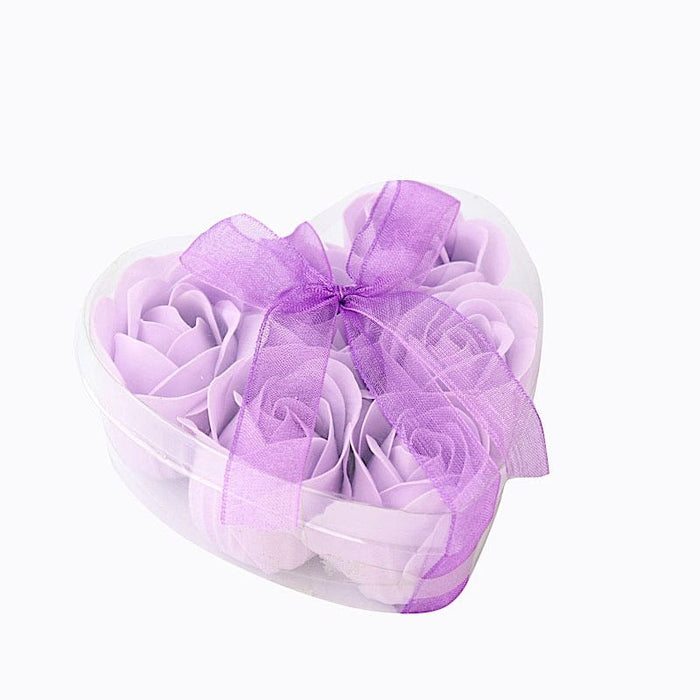 24 Scented Rose Soap Wedding Favors with Gift Boxes and Ribbons FAV_SOAP_LAV1