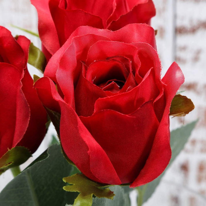 24 Single Stem Silk Roses