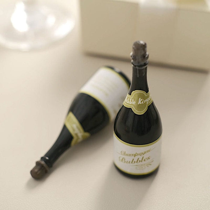 24 Small Champagne Wedding Bubble Favors - Green BUBB_CHMP24