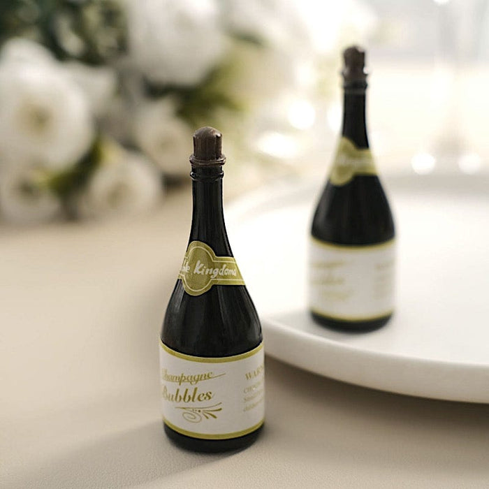 24 Small Champagne Wedding Bubble Favors - Green BUBB_CHMP24