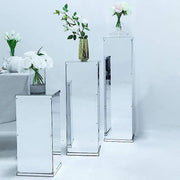 24" tall Acrylic Display Box Centerpiece Pedestal Riser Column
