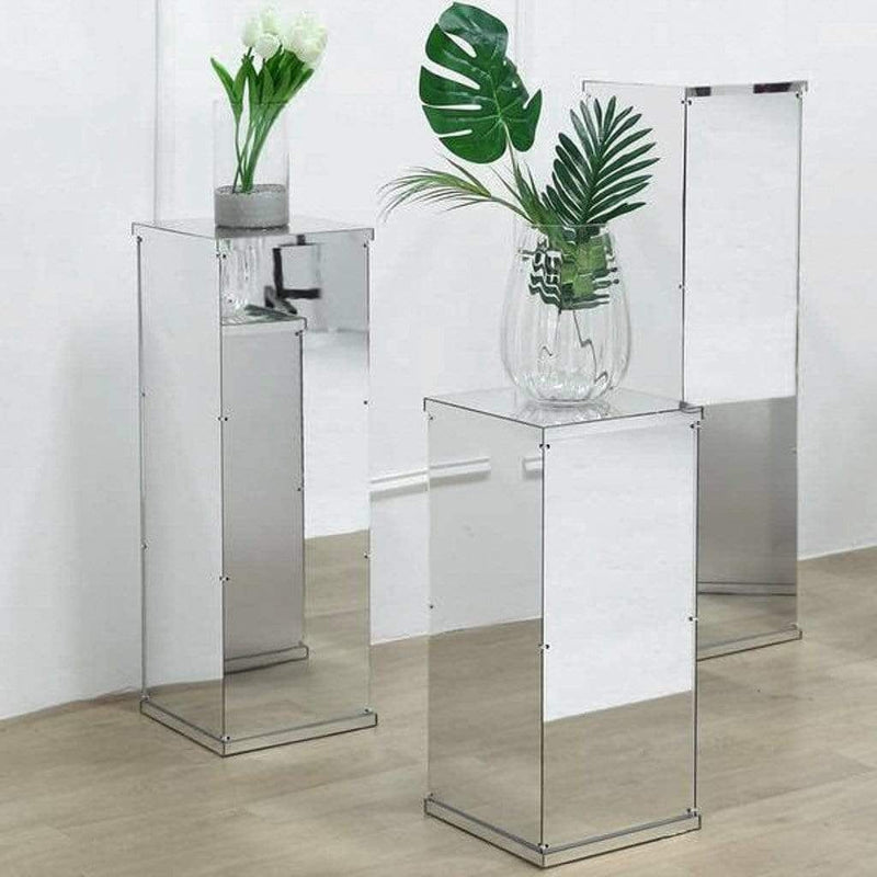 24" tall Acrylic Display Box Centerpiece Pedestal Riser Column