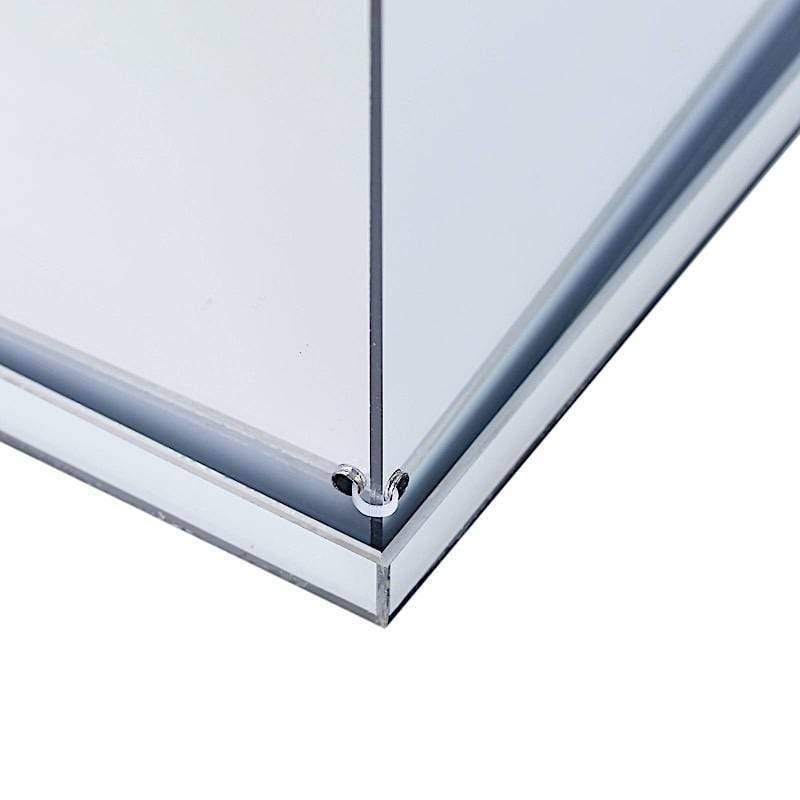 24" tall Acrylic Display Box Centerpiece Pedestal Riser Column