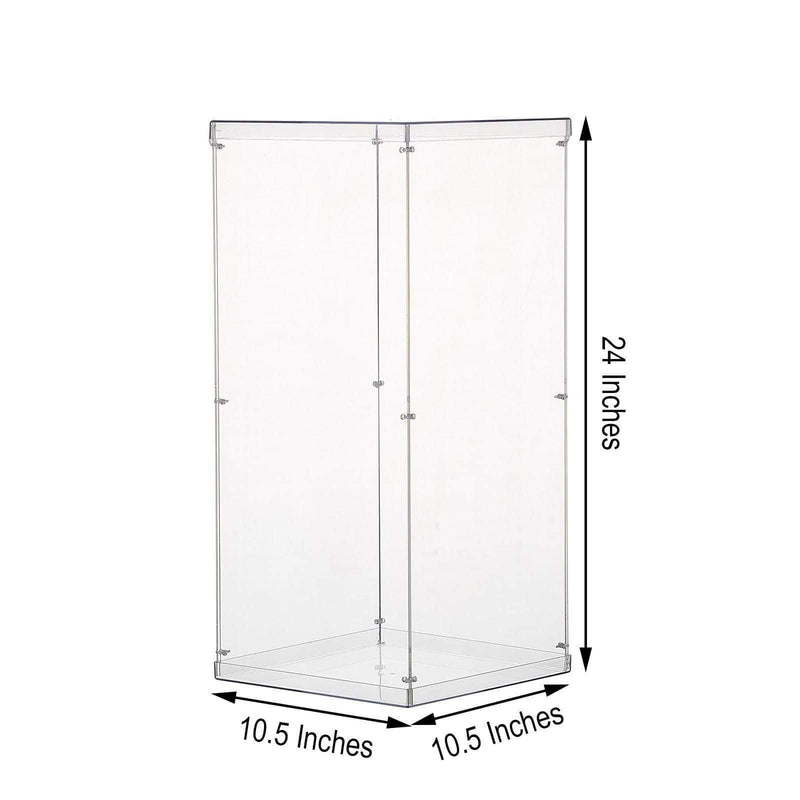 24" tall Acrylic Display Box Centerpiece Pedestal Riser Column