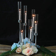 24" tall Candelabra Candle Holder Centerpiece with Glass