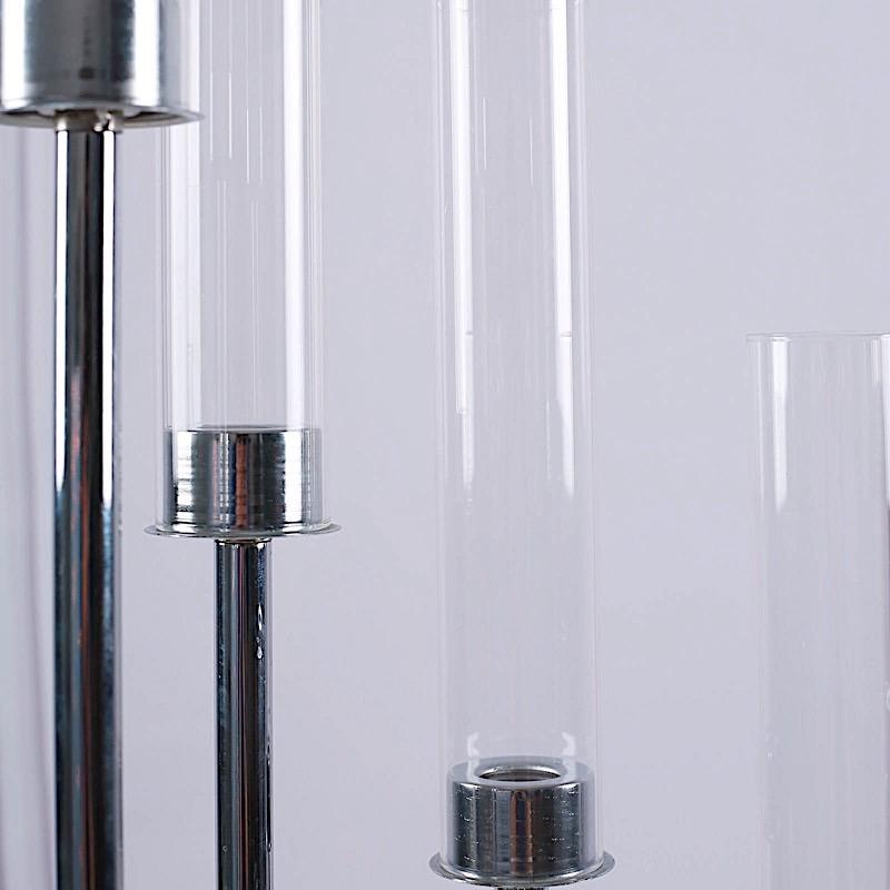 24" tall Candelabra Candle Holder Centerpiece with Glass