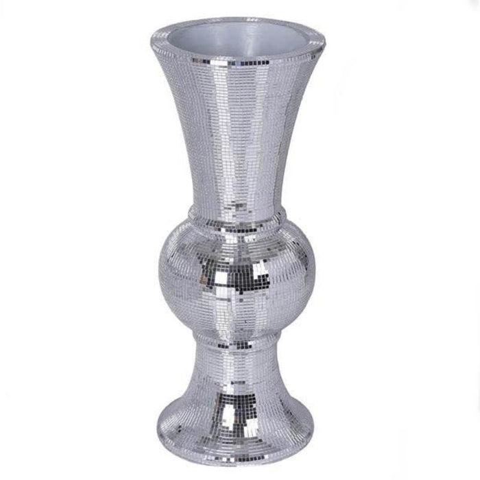 24" tall Mirror Mosaic Wedding Vase - Silver PROP_MIR06