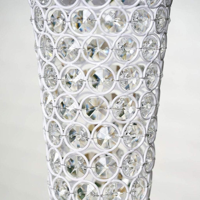 24" tall Wedding Vase Centerpiece with Faux Crystals