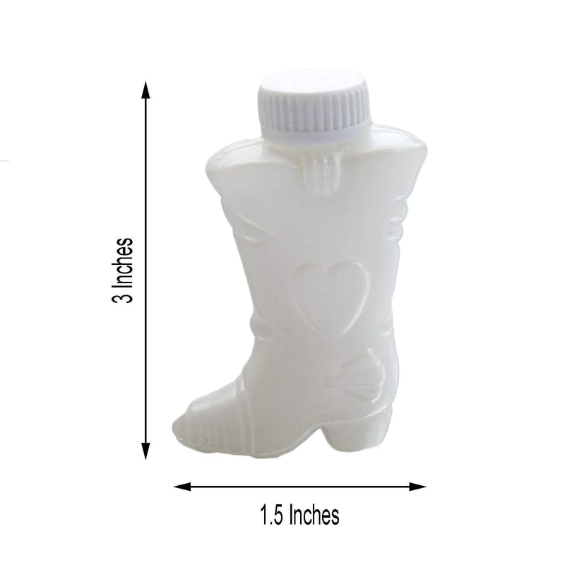 24 Wedding Bubble Favors - Cowboy Boot BUBB_BOOT24