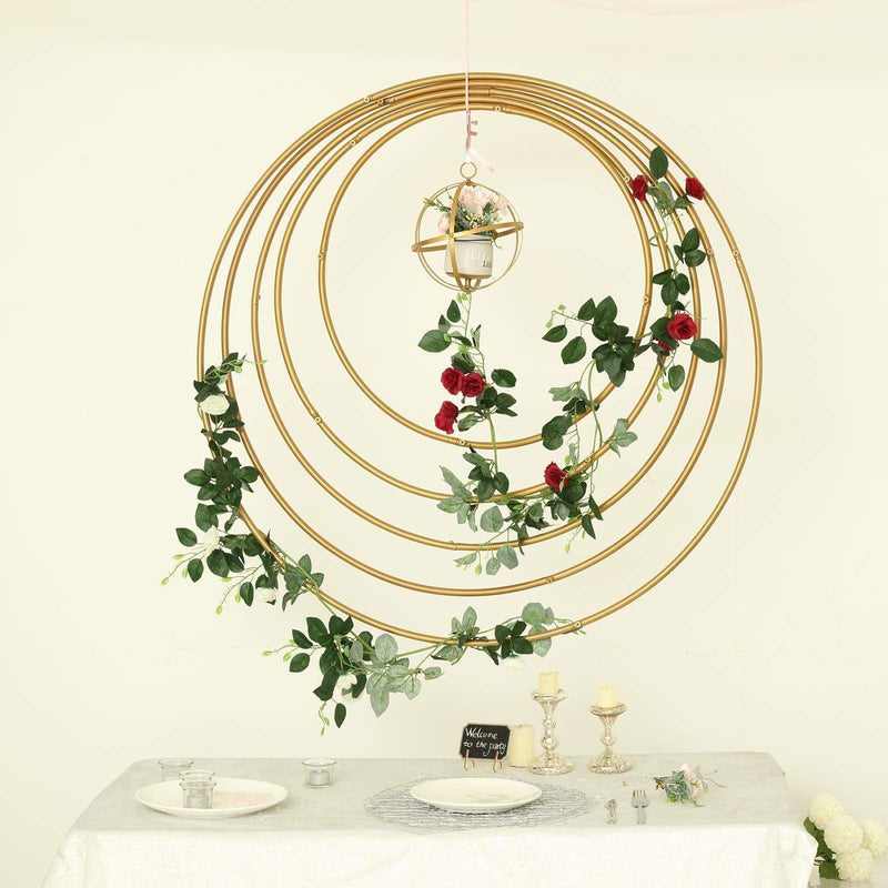 24" wide Round Metal Floral Hoop Wreath Ring