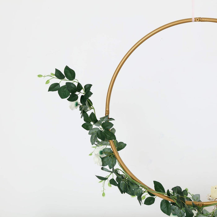 24" wide Round Metal Floral Hoop Wreath Ring